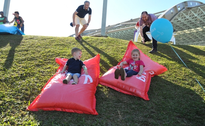 Crianças se divertem na Festa da Uva 2019